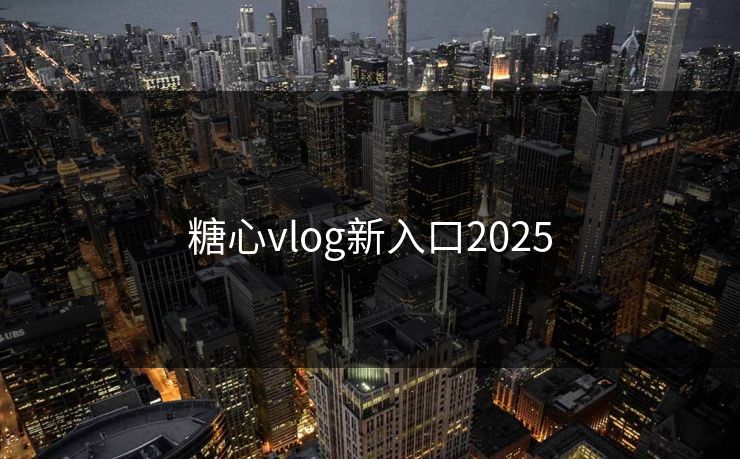 糖心vlog新入口2025