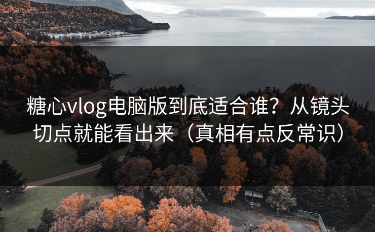 糖心vlog电脑版到底适合谁?从镜头切点就能看出来(真相有点反常识) 糖心vlog电脑版到底适合谁?从镜头切点就能看出来(真相有点反常识)
